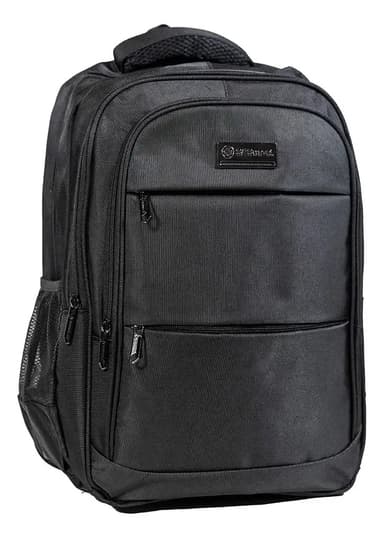 Mochila Porta Notebook Urbana Sas Travel Reforzada Poliester Color Negro 2 Diseño De La Tela Liso