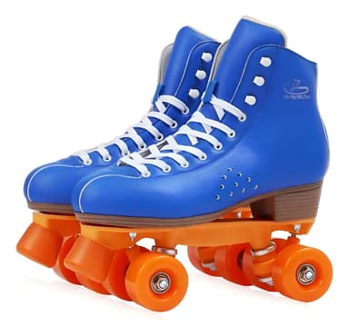 Patines Profesionales Artistico Apto Saltos Giros Importador Color Azul Marino/naranja Talle De Los Patines 38 = 25cm Tamaño De Las Ruedas 5.8 Cm