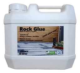 Rockglue Adhesivo Fijador Para Piedras Y Mantillos X10litros Transparente 2 Mm 2 Cm