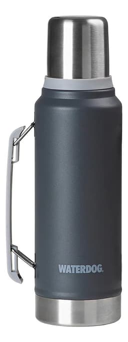 Termo Acero Inoxidable Waterdog 1 L C/ Manija Pico Cebador Color Gris