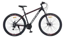 Bicicleta Mtb Overtech Q6 R29 Aluminio 21v Freno A Disco 12x Color Negro/Rojo/Blanco Tamaño del cuadro L