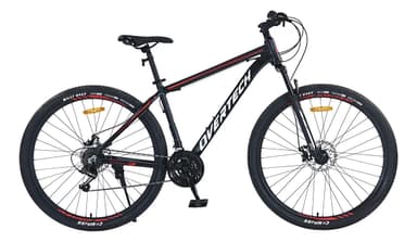 Bicicleta Mtb Overtech Q6 R29 Aluminio 21v Freno A Disco 12x Color Negro/Rojo/Blanco Tamaño del cuadro L