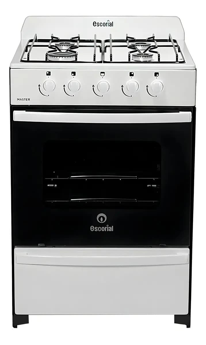 Cocina A Gas Escorial Master Classic S2 56cm Blanca