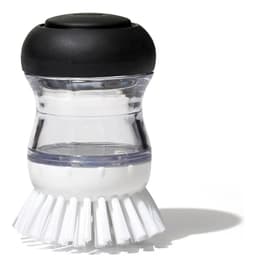 Cepillo Con Dispenser Detergente Oxo Lavado Eficiente Negro