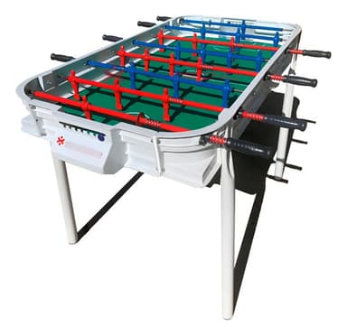 Metegol Phixel Aluminio Profesional Clásico Familiar color blanco con jugadores