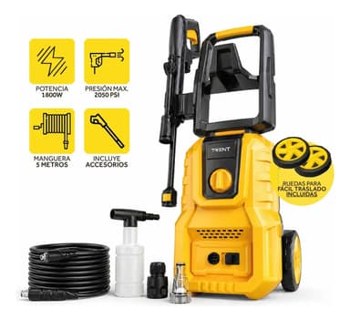 Hidrolavadora Electrica Alta Presion Profesional Trent Hlt319 1800w Amarillo 50hz