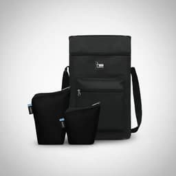 Set De Mate Bolso Matero Estuches Porta Yerba Azucar Madu Color Negro
