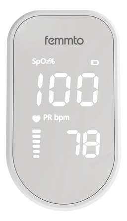 Oxímetro De Pulso Digital Pantalla Led Color Blanco