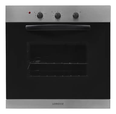 Horno A Gas Longvie H1500xf Con Grill Eléctrico De Empotrar Color Plateado