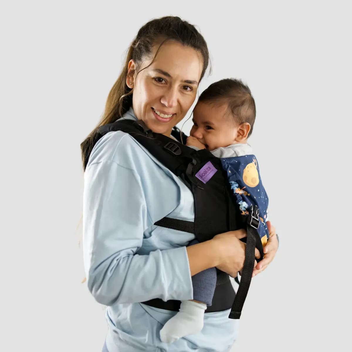 Koalita Portabebes® Mochila Ergonomica Color Azul Con Principito