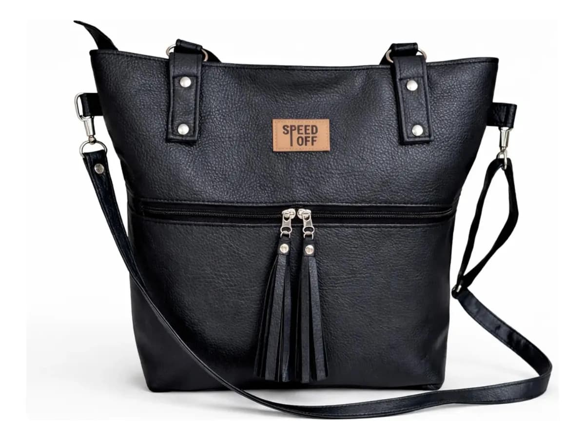 Cartera Mujer Grande De Cuero Eco Bolso Universitario Para Mujer Carteras De Mujer Amplia Negra Bolso Universitario Bandolera Dama Moda De Marca Morral Facultad Trabajo Regalo Speed Off Bolsos Materos