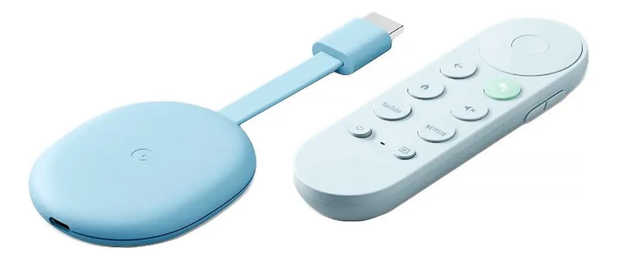 Google Chromecast 4k Chromecast with Google TV GA01923-US de voz 4ª generación 4K 8GB cielo