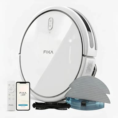 Aspiradora Robot Trapeadora Fika Nexos Giroscópica 4000Pa App WiFi Blanco