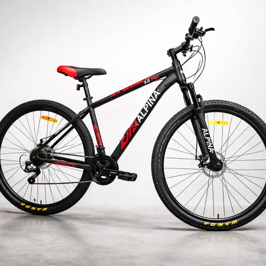 Bicicleta Mtb Alpina 2.0 Pro Acero R29 Shimano 21v C/susp Color Negro Rojo Blanco 2.0 Std2 Tamaño Del Cuadro L
