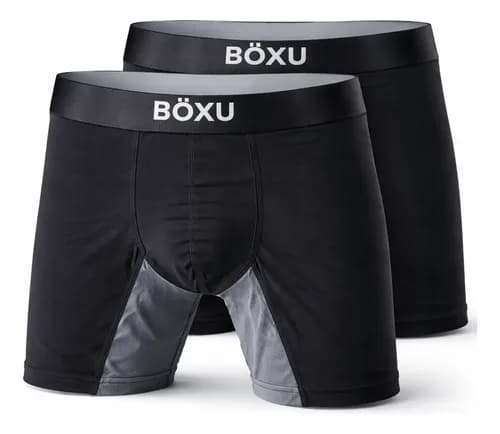 Pack X2 Boxer Bamboo Premium Panel Anti Rozadura Deporte