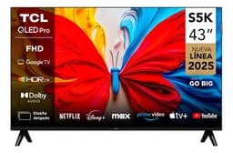 Smart TV 43" TCL Full HD QLED 43S5K Google TV Dolby Audio