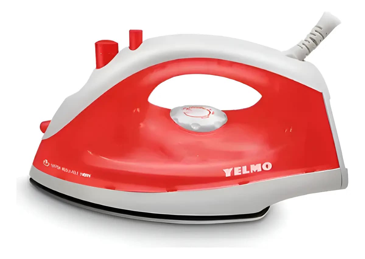 Plancha Yelmo Pl-3170 Para Uso Doméstico Eficiente Antiadherente 1400W Roja