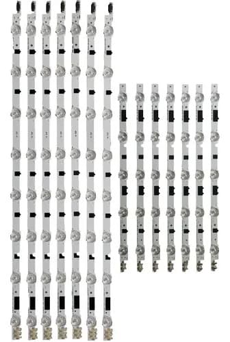 Kit D 7 Tira De 8+5 P/samsung Un40f5000/5500 Un40f6100/6800