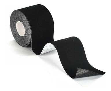Cinta Kinesiológica Tapping Neuromuscular 5cm X 5 Metros Tushka | Deportiva Elástica Tiras Adhesiva Muscular Impermeable Antitranspirante | Rehabilitación, Fitness, Running Y Alivio Articular Negro