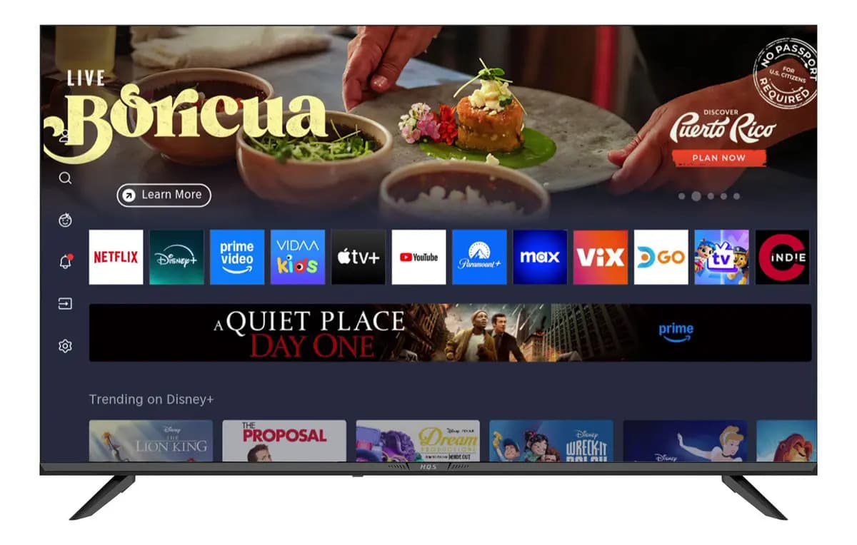 Smart TV HQS 55 Pulgadas 4K con VIDAA y HDR