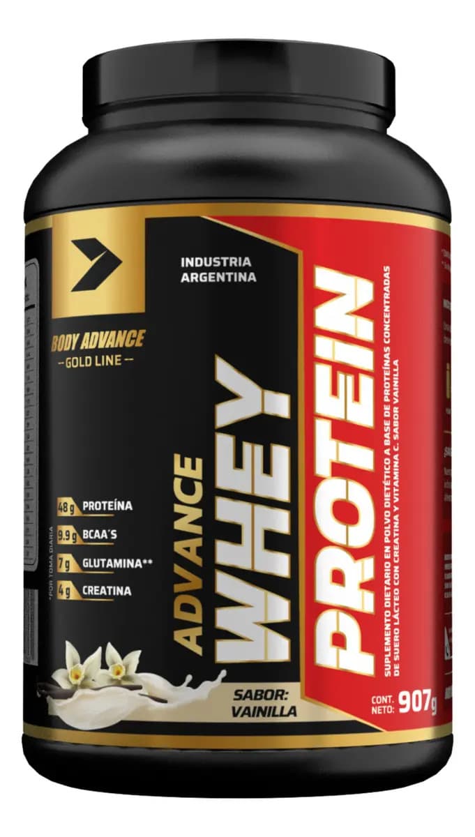 Proteína Whey Body Advance Gold Line 907g Vainilla Deportiva