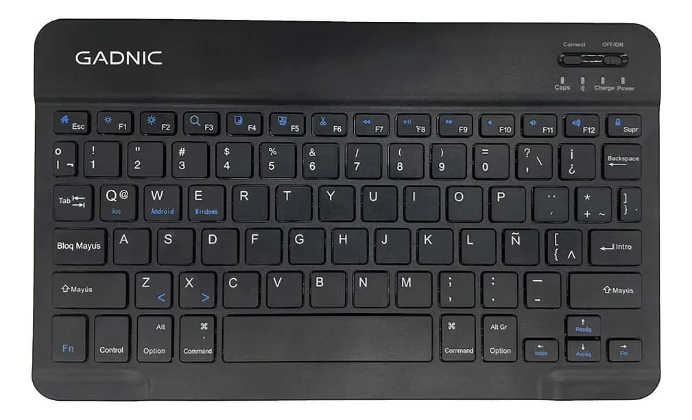 Teclado Bluetooth Inalámbrico Color Negro Idioma Español Español Latinoamérica