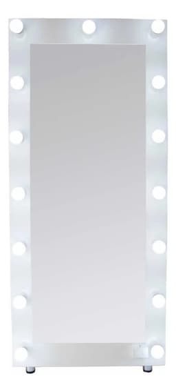 Espejo Hollywood Premium Lamparas Led Incluidas Mueble Marco Blanco