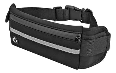Riñonera Running Expandible Porta Celular Llaves Docs Color Negro