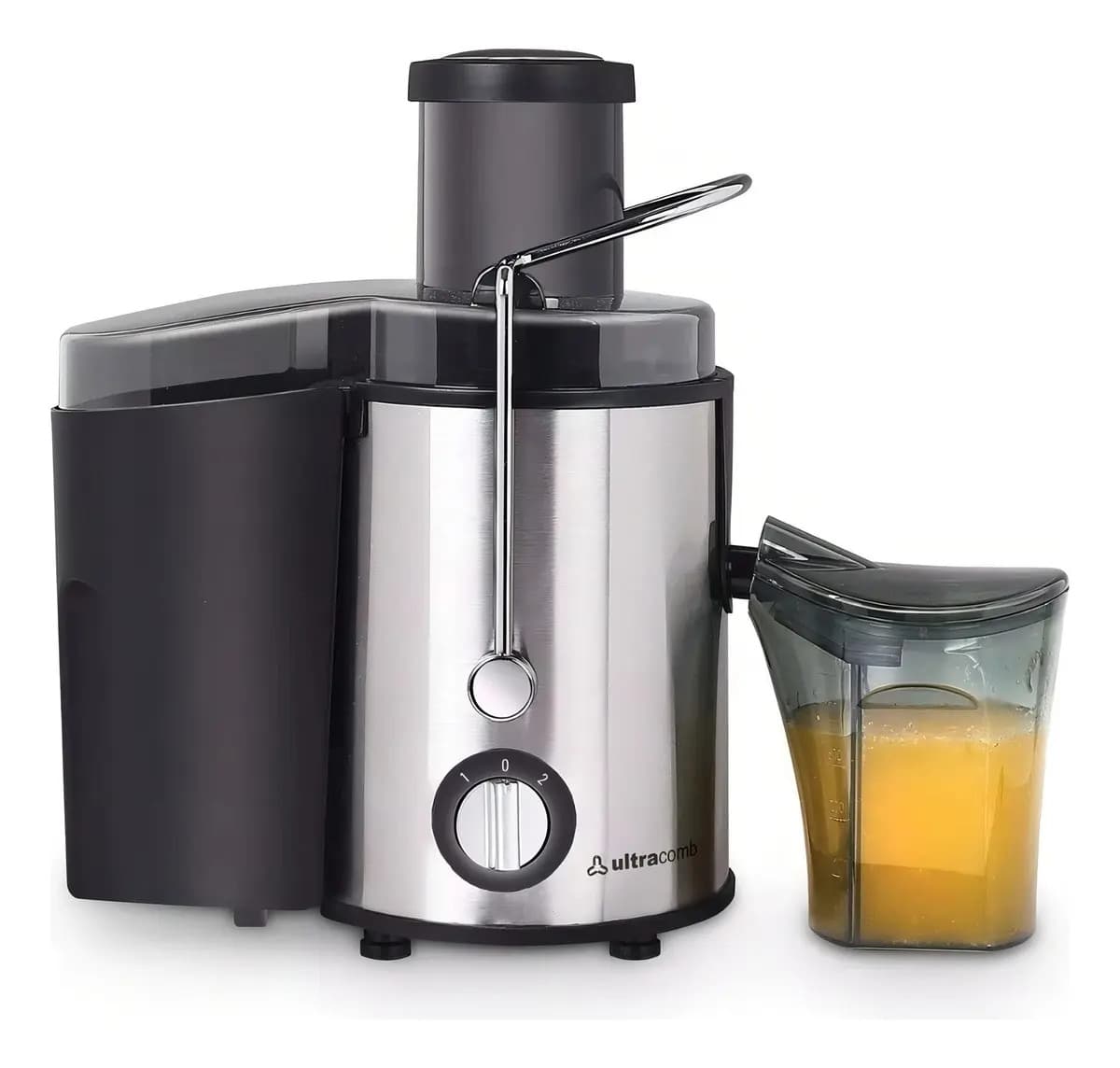 Juguera Extractor Jugo Ultracomb Eléctrica Jg-2703 Con Jarra Acero Inoxidable Color Plata