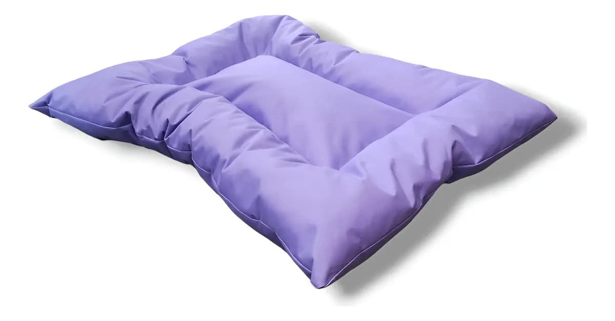 Colchoneta Antidesgarro para Perros de Cordura Impermeable y Lavable Lila 120 x 80 cm