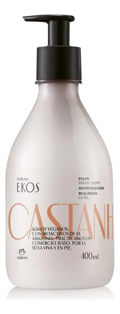 Crema Pulpa Hidratante Corporal Natura Ekos Castaña 400 Ml