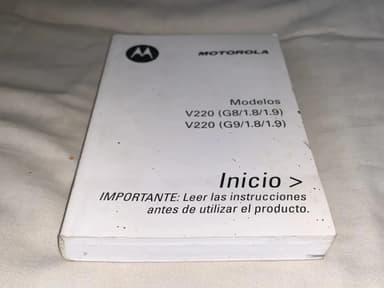 Manual De Usuario: Motorola. Modelos V220 - Motorola