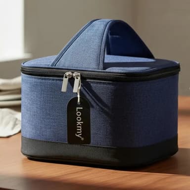 Lunchera Térmica Calor Y Frio Impermeable Lookmy | Lanchera Escolar Adulto Azul | Lonchera Infantil Para Viandas almuerzo trabajo escuela