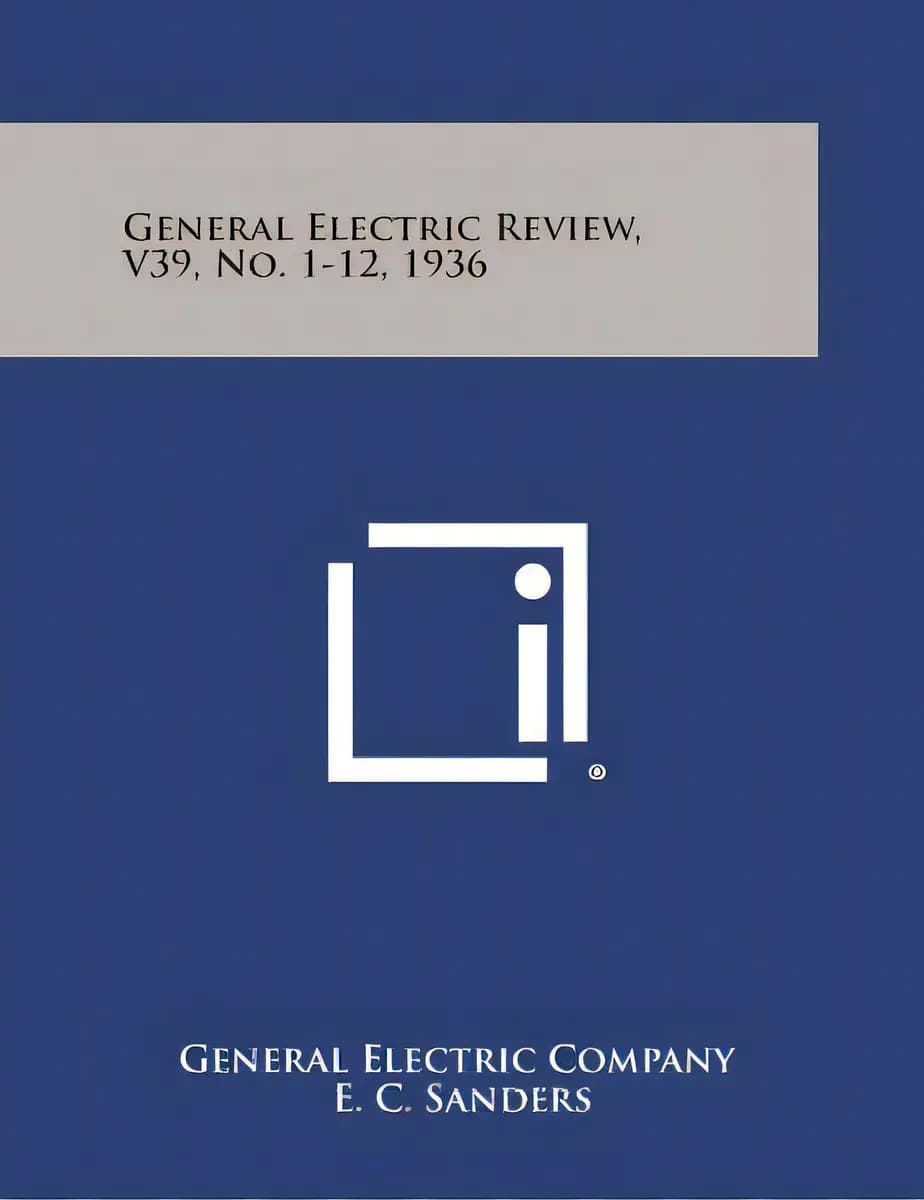 General Electric Review, V39, No. 1-12, 1936, De General Electric Company. Editorial Literary Licensing Llc, Tapa Blanda En Inglés