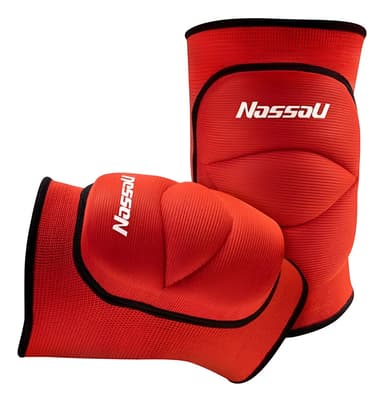 Rodilleras Voley Cover Acolchonadas Profesionales - Nassau Color Rojo Talle Xs