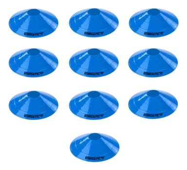 Conos Tortuga Futbol Pack X 10 Agilidad Marca Energy Fit Color Azul
