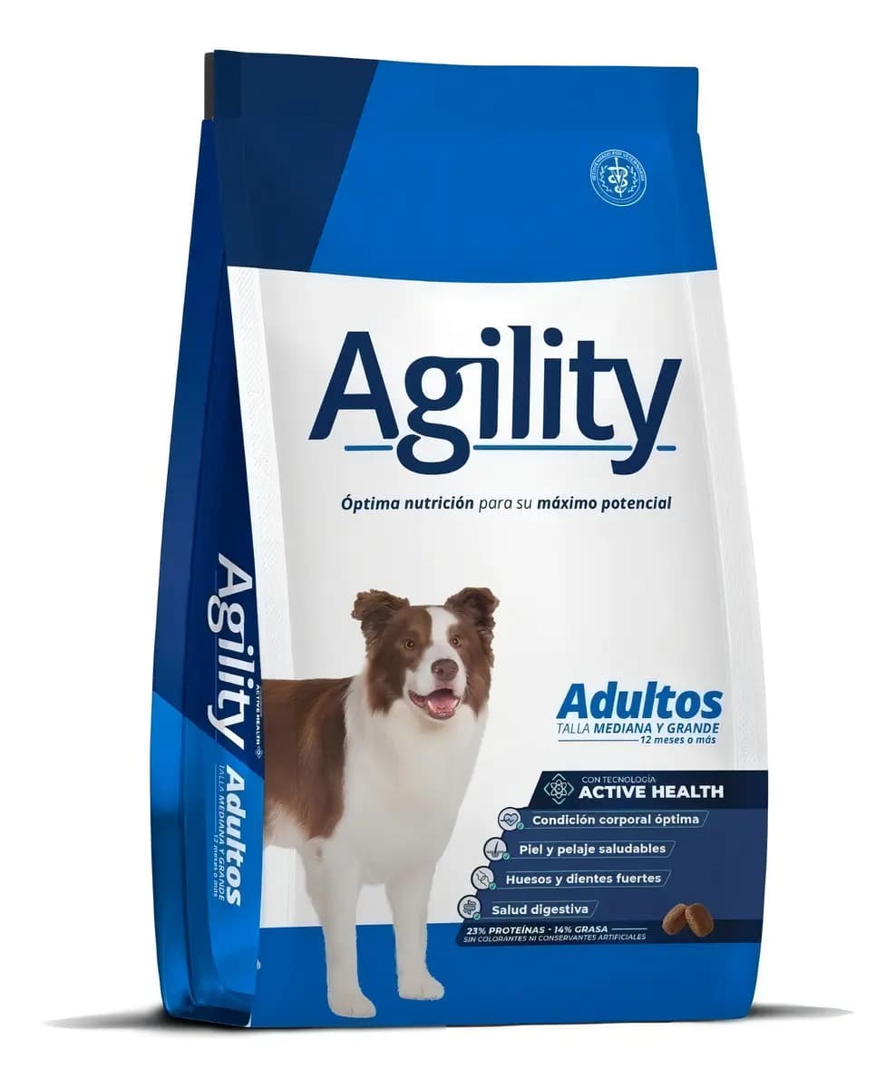 Alimento Agility Active Health para perro adulto de raza mediana y grande sabor mix de 3 kg