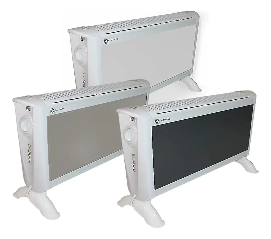 Calefactor Electrico Panel Estufa 3 Niveles 2 Años Exahome Color Blanco