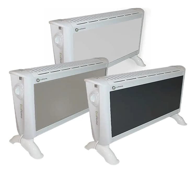 Calefactor Electrico Panel Estufa 3 Niveles 2 Años Exahome Color Blanco