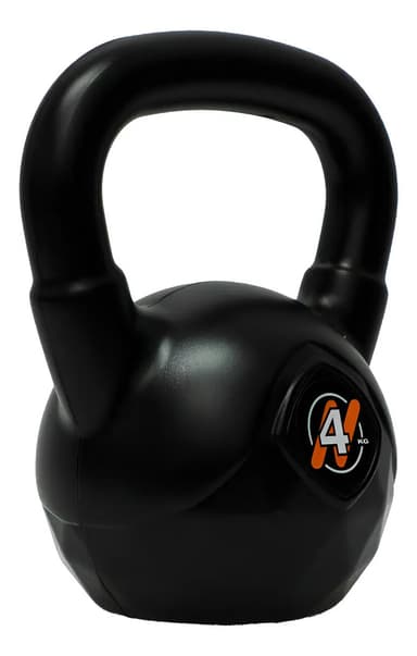 Pesa Rusa O Kettlebell 4 Kg Pvc Funcional Crossfit Color Negro