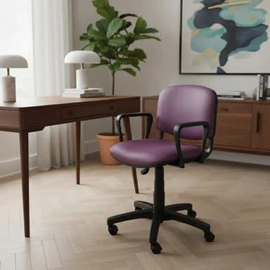 Sillon Escritorio Pc Adolescentes Color Violeta Material Del Tapizado Tela