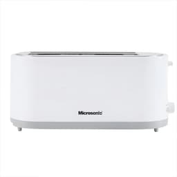 Tostadora Eléctrica Microsonic 4 Panes Rebanadas 7 Niveles Color Blanco