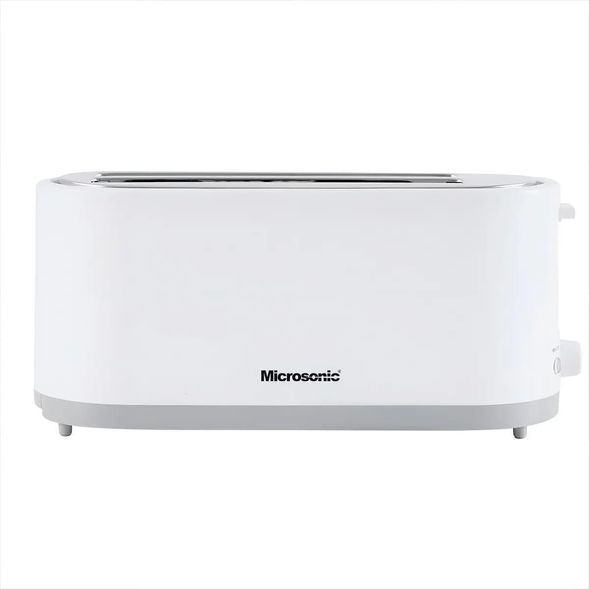 Tostadora Eléctrica Microsonic 4 Panes Rebanadas 7 Niveles Color Blanco