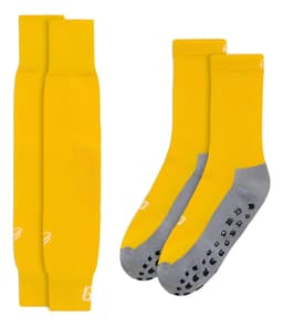Pantorrillera Antideslizante Floyd Modelo 810 Deporte Amarillo Talle 41-45