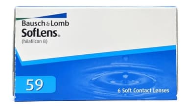 Lentes de contacto sin graduación Bausch Lomb Lentes de contacto SofLens 59 color sin color de 3 pares