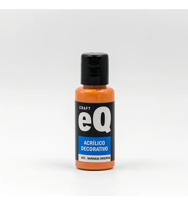 Pintura Acrilica Decorativa Eq Arte 50cc Óleo Naranja Oriental