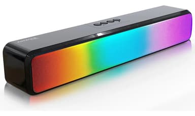 Barra De Sonido Portable Bluetooth Rgb Aimzone Az750 Negro