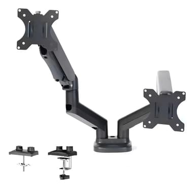 Soporte Sker Ss-c024d Doble Brazo Hidráulico Monitor 13 A 32 Color Negro