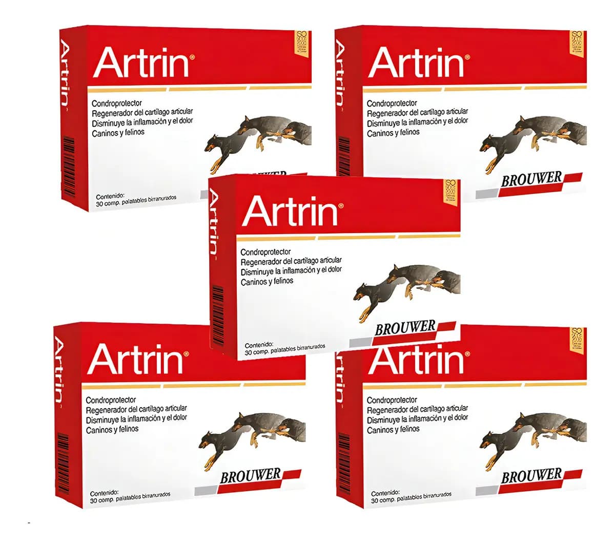 Artrin X5 Unidades Condroprotector Perros Y Gatos X 30 Comp