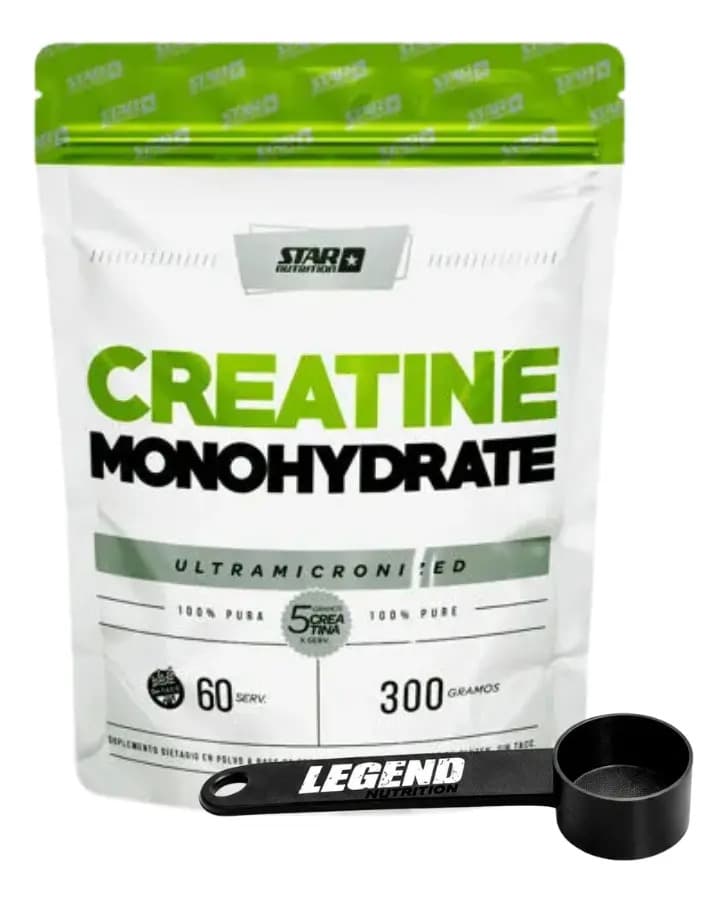 Creatina Monohidratada Star Nutrition Legend para Entrenamiento de 300g